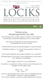 Mobile Screenshot of lociks-bestattungshaus.de